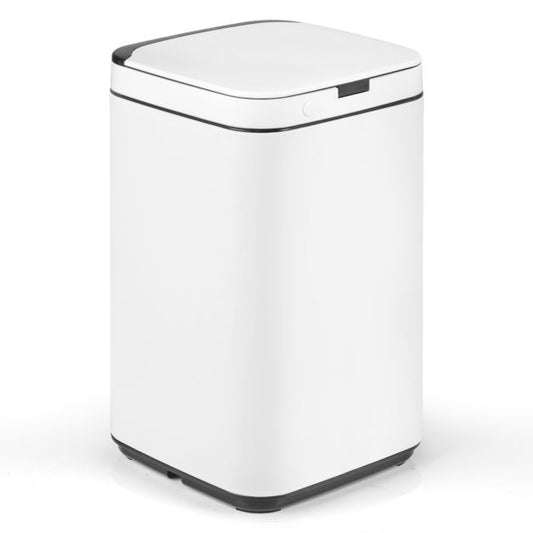 13L Intelligent Touchless Trash Can-White