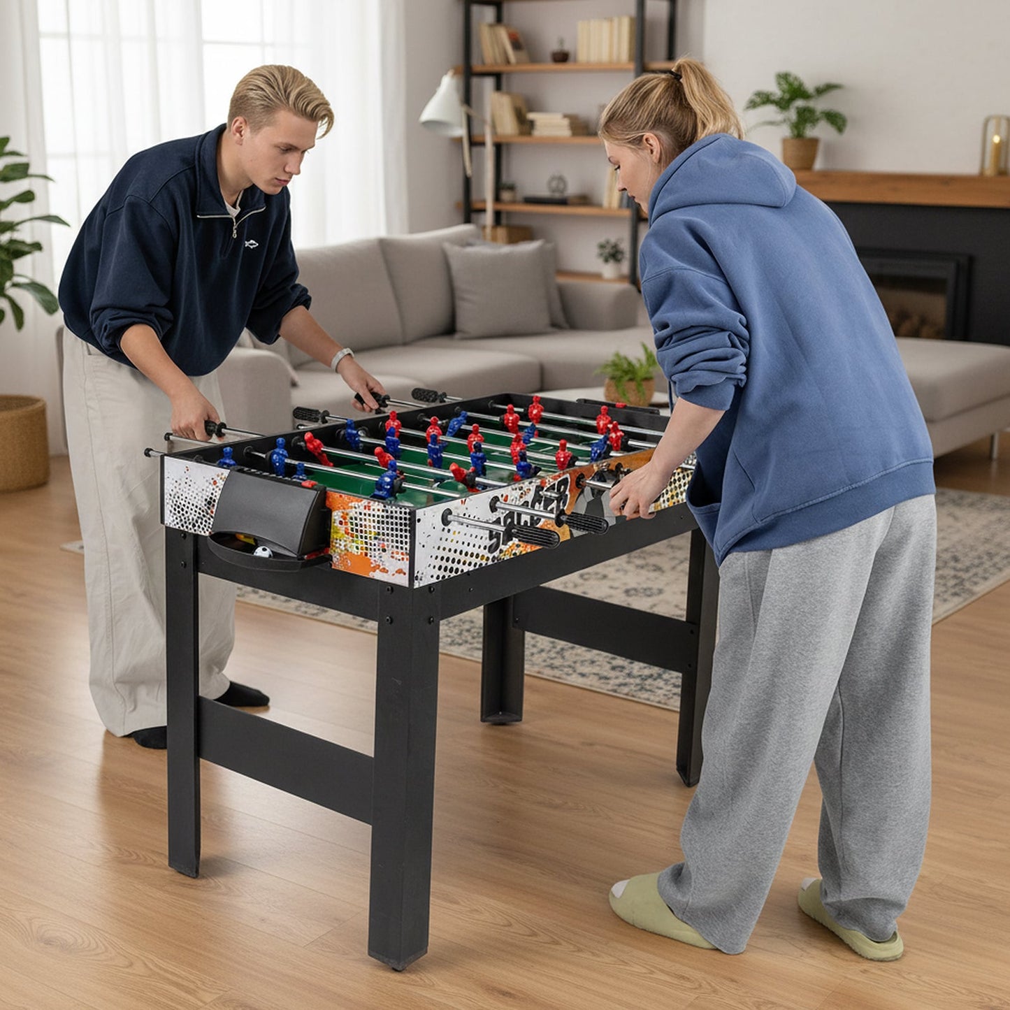 14-in-1 Combo Game Table Set Multi-Game Table 126 CM - Billiards-Blue
