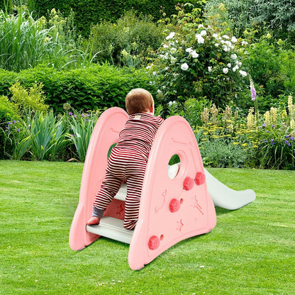 Kids Slide Playground Garden Climber Slide Set Children Baby Toys Out / Indoor-Pink