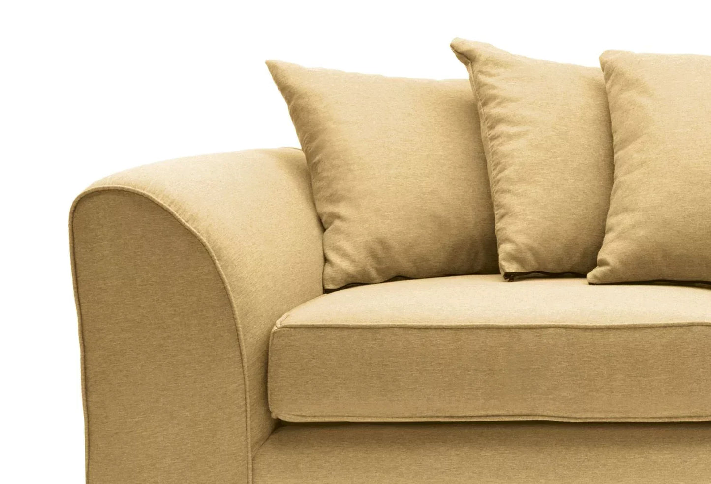 Dorota II Fabric Corner Sofa - Mustard