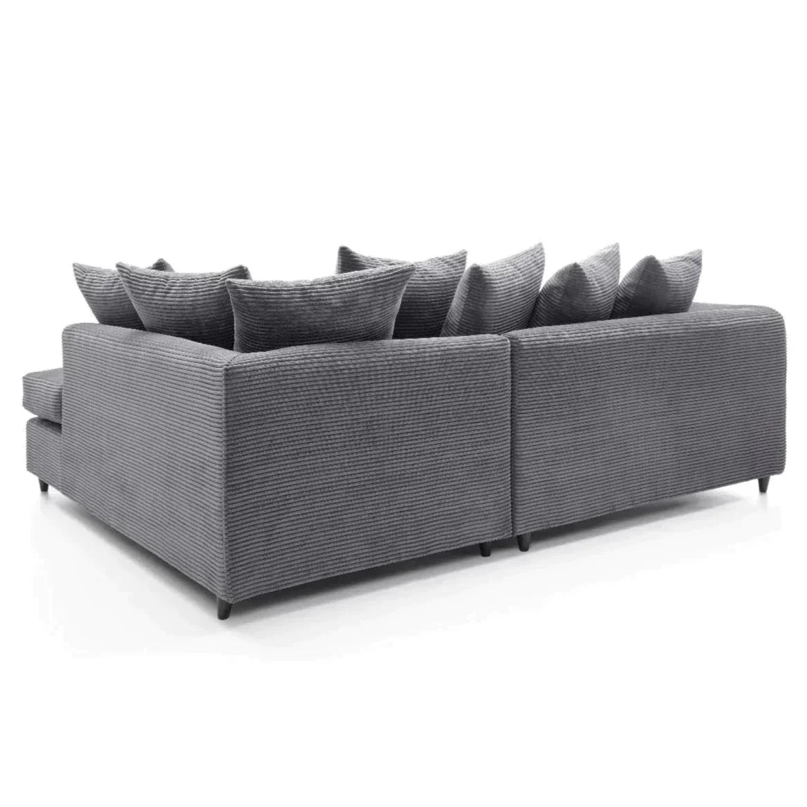 Jumbo Cord Brown Corner Sofa