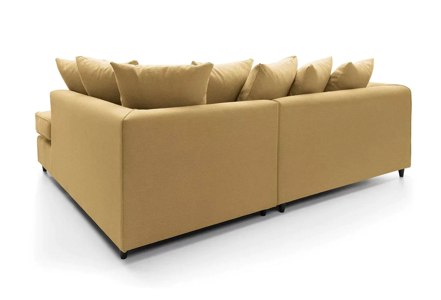 Dorota II Fabric Corner Sofa - Mustard