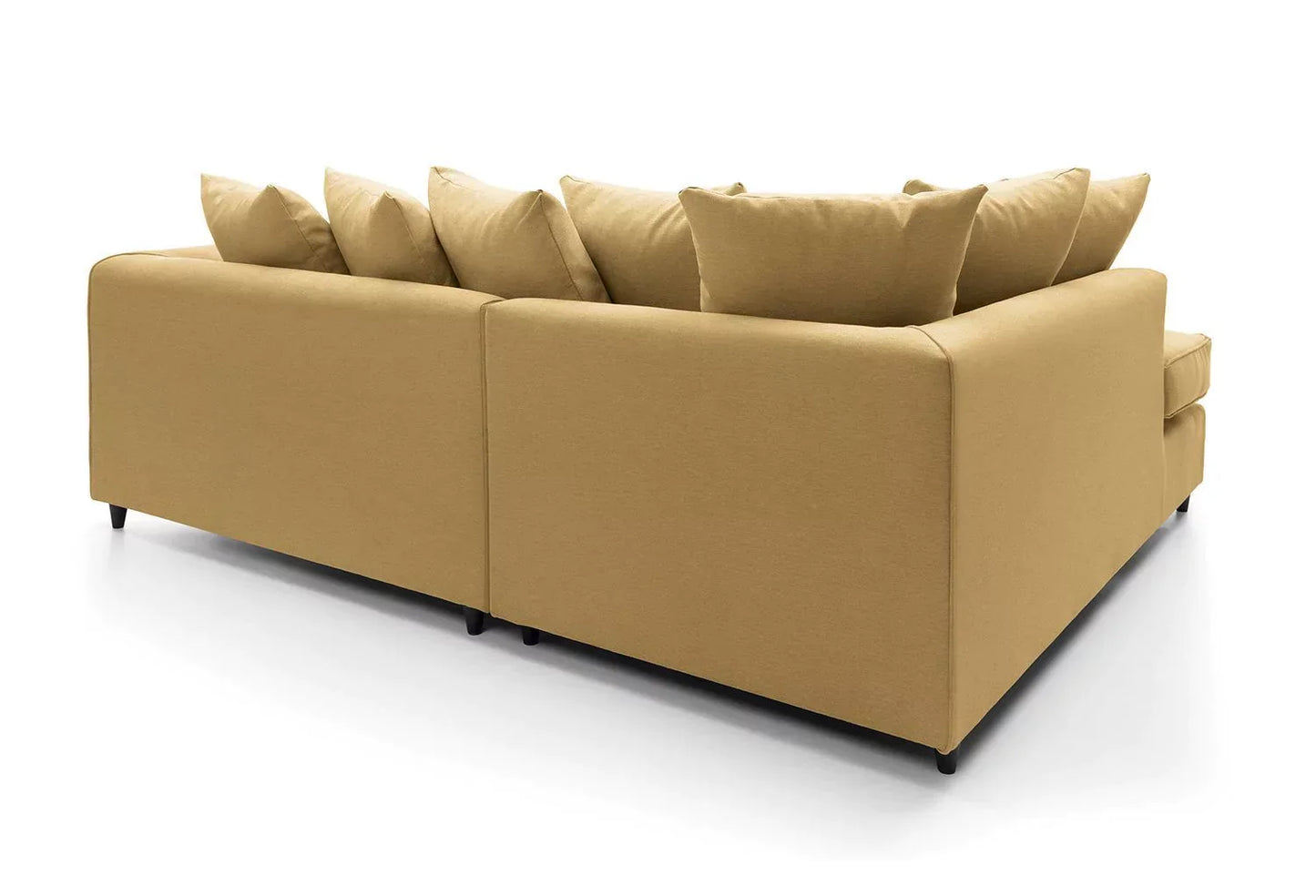 Dorota II Fabric Corner Sofa - Mustard