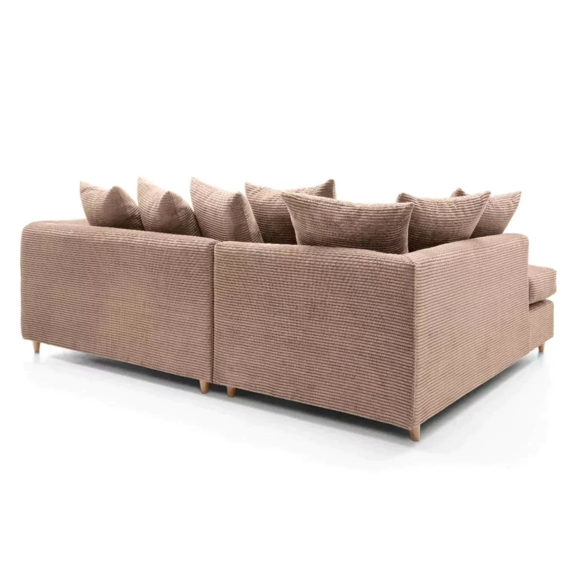 Jumbo Cord Brown Corner Sofa