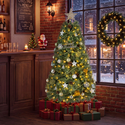 150 CM Christmas Tree with Ornaments 238 Lush Branch Tips