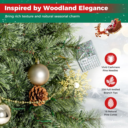 150 CM Christmas Tree with Ornaments 238 Lush Branch Tips