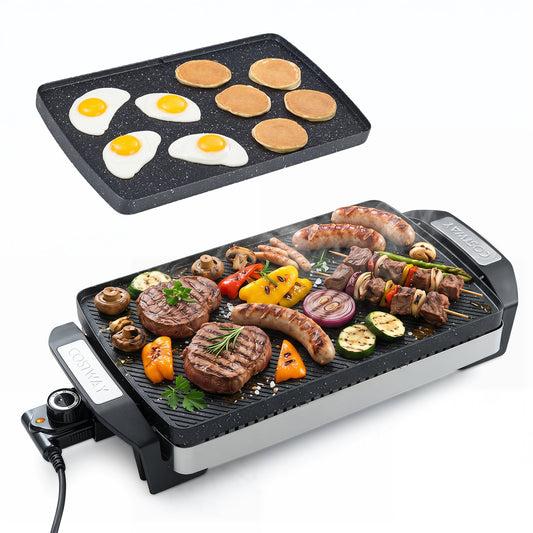 1500W Electric Reversible Grill with Nonstick Cooking Surface