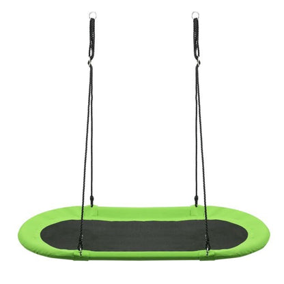 Flying Oval Tree Swing Set with Adjustable Hanging Ropes for Outdoor Use