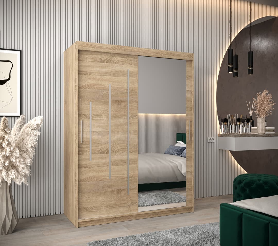 York II Sliding Door Wardrobe 150cm