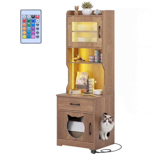 152 cm Tall Cat Litter Box Enclosure