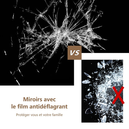 153 x 37 cm Wooden Frame Rectangle Full Length Mirror-Natural