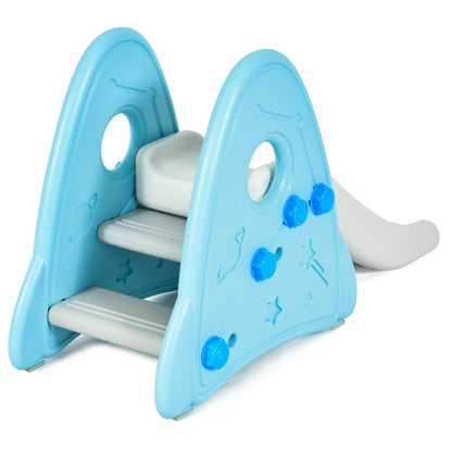 Kids Slide Playground Garden Climber Slide Set Children Baby Toys Out / Indoor-Blue