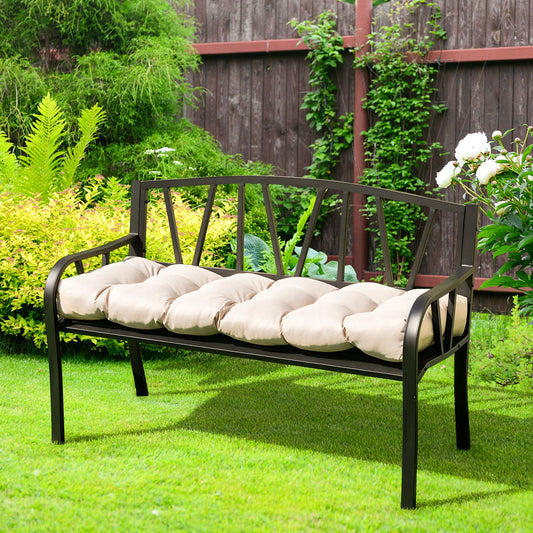 15cm Thick Garden Bench Cushion for Outdoor and Indoor Use-Beige