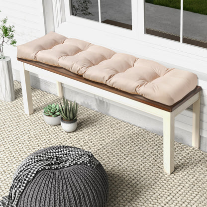 15cm Thick Garden Bench Cushion for Outdoor and Indoor Use-Beige