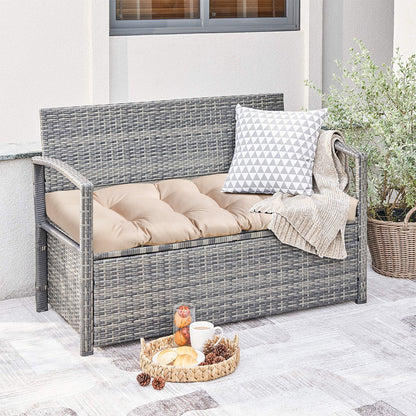 15cm Thick Garden Bench Cushion for Outdoor and Indoor Use-Beige