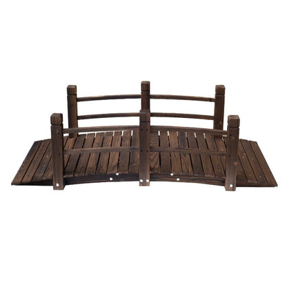 1.5M Wooden Garden Bridge Lawn Décor - Furniture Gold