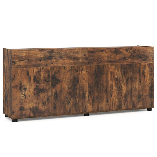 160 cm Buffet Cabinet in Rustic Brown