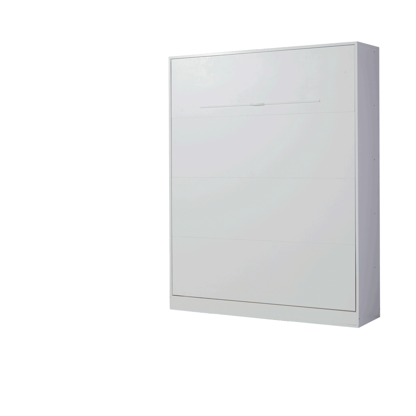 SPACEO Vertical Wall Bed 160x200 White / Black Handles