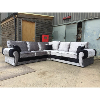 Tracy Crushed Velvet Corner Sofa Suite