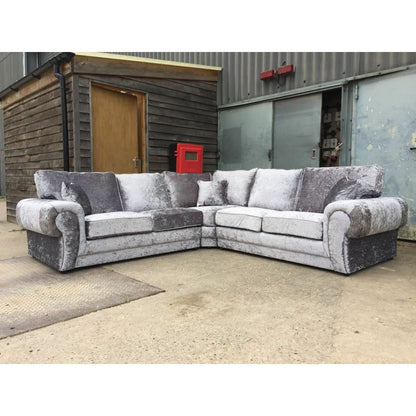 Tracy Crushed Velvet Corner Sofa Suite