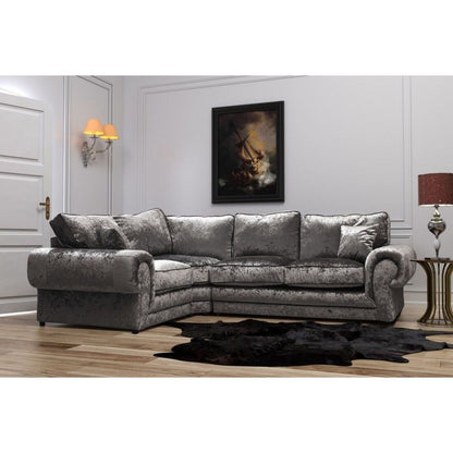 Tracy Crushed Velvet Corner Sofa Suite