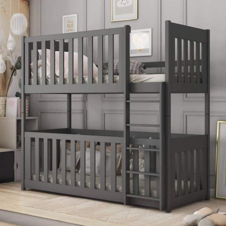 Oxford Wooden Bunk Bed with Cot Bed