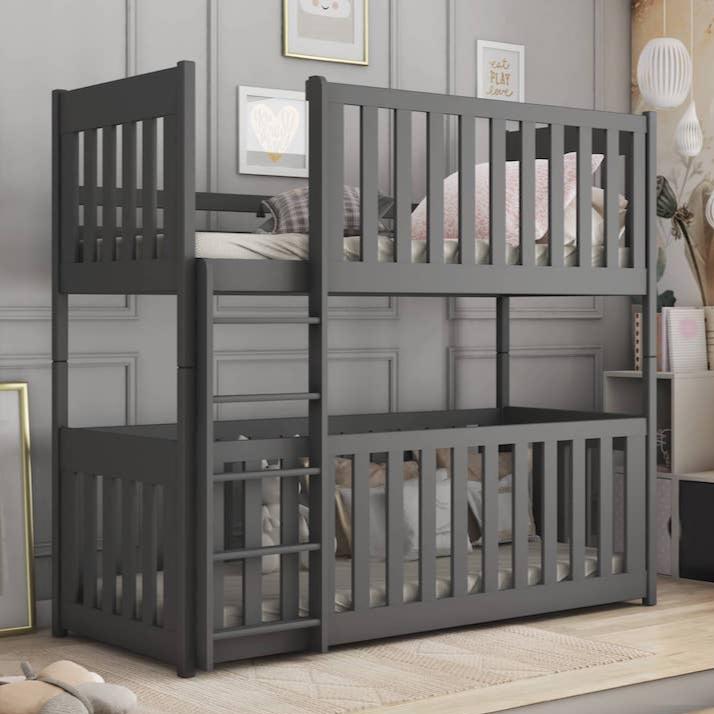 Oxford Wooden Bunk Bed with Cot Bed