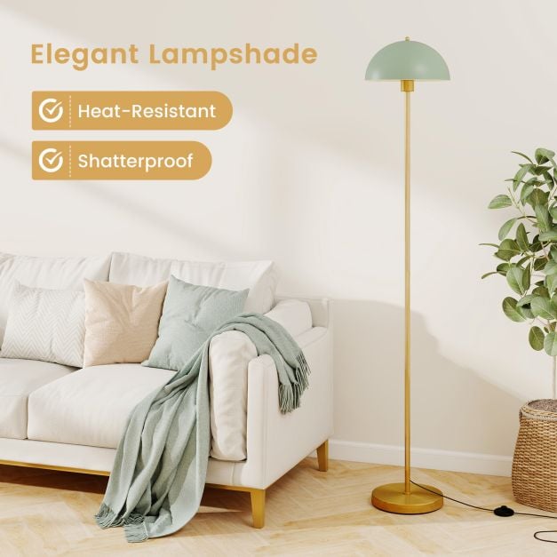 163cm Floor Lamp Standing Lamp with Shatterproof Lampshade