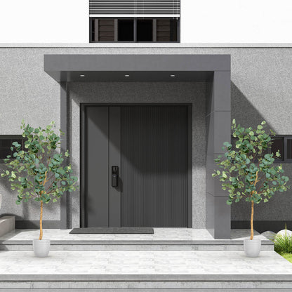 1.4/1.65 m Artificial Eucalyptus Tree with Silver Dollar Leaves-1.65 m