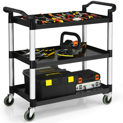 Multifunctional Utility Cart with Humanized Handles for Office