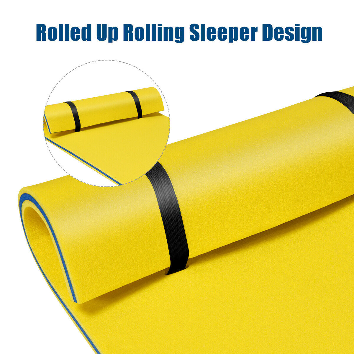 3-Layer Relaxing Tear-proof Water Mat-Yellow