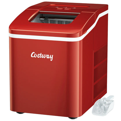 1.6L Portable Ice Maker 12kg / 24hr-Red - Furniture Gold