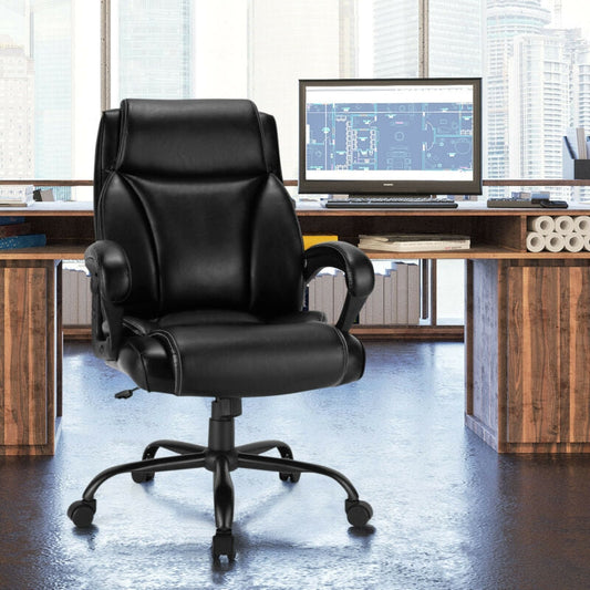 Ergonomic Big & Tall Chair  with Rocking Backrest for Home & Office