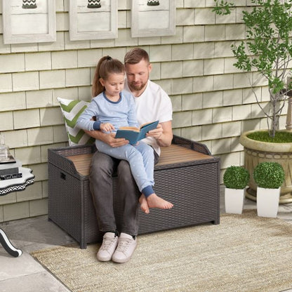 45 Gallon Outdoor Storage Bench with Zippered Liner