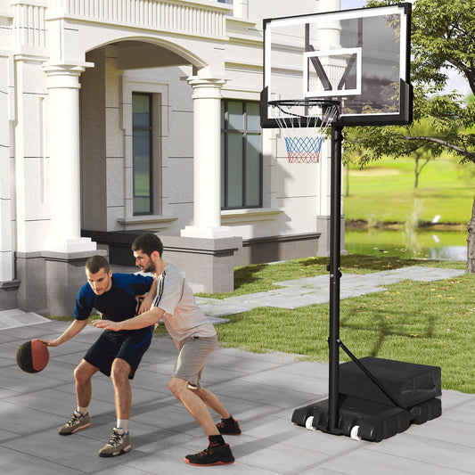 Portable Basketball Hoop Outdoor Basketball Goal System Adjustable for Kids Teens Adults