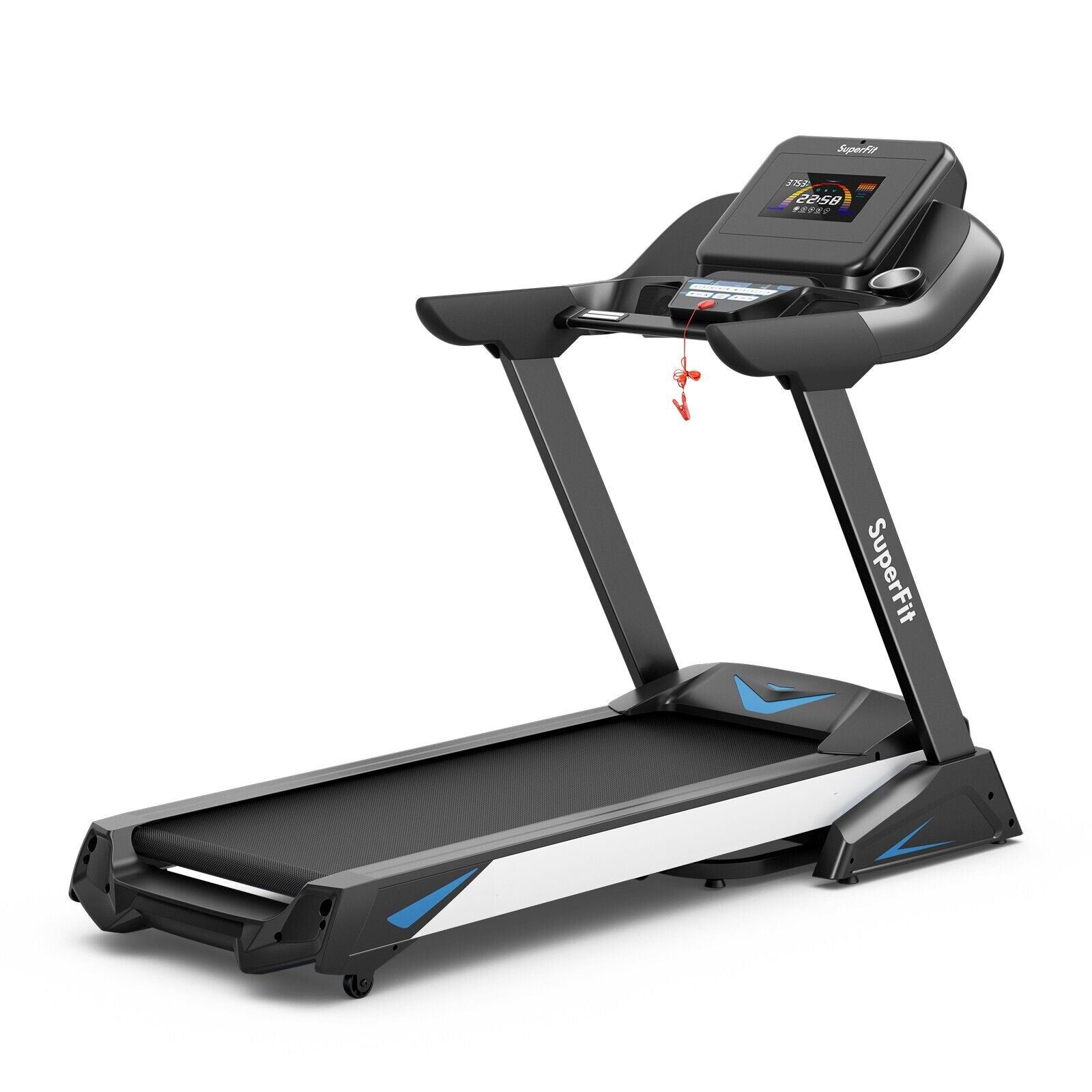 1.75 HP Folding Treadmill with 20 Preset Programs and Auto Incline - Furniture Gold