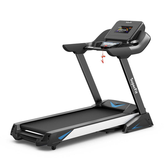 1.75 HP Folding Treadmill with 20 Preset Programs and Auto Incline - Furniture Gold