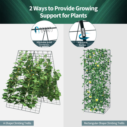 Garden Cucumber Trellis with Twist Tie for Climbing Plants