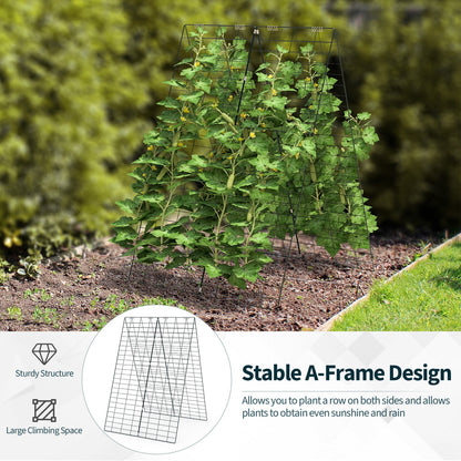 Garden Cucumber Trellis with Twist Tie for Climbing Plants