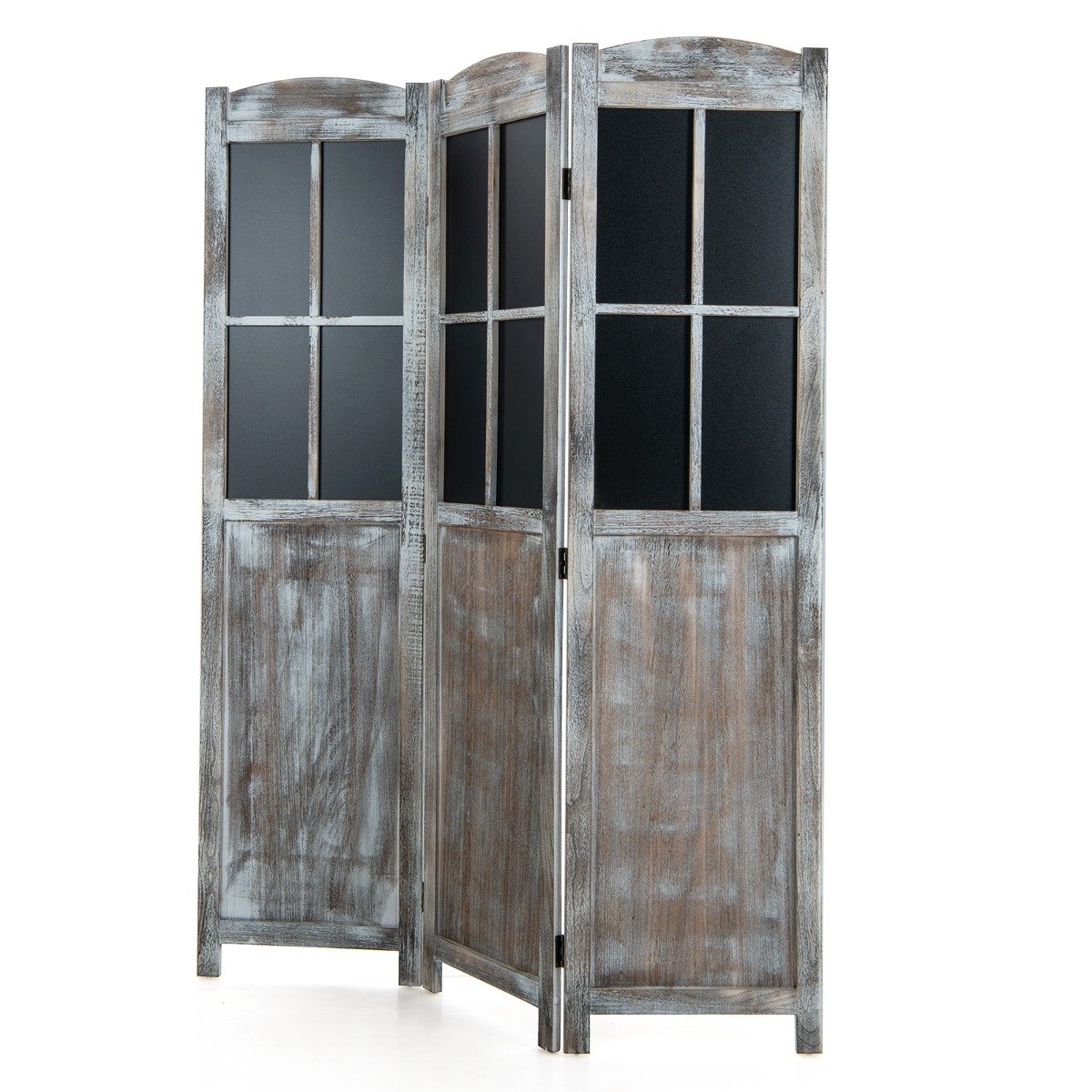 178 cm Vintage Freestanding Wall Divider Room Separator-Rustic Brown