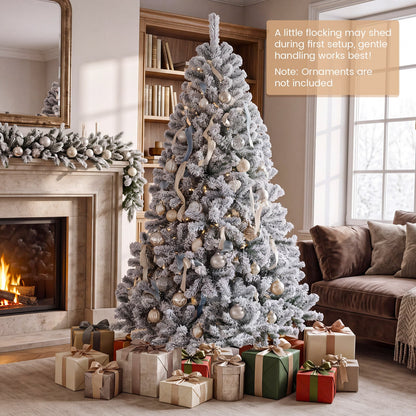180 cm Smart RGB Pencil Christmas Tree with Remote and 300 Pre-Lit RGB LED Lights-M