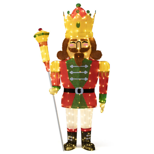180 cm Lighted Nutcracker Pre-Lit Nutcracker with 236 LED Lights