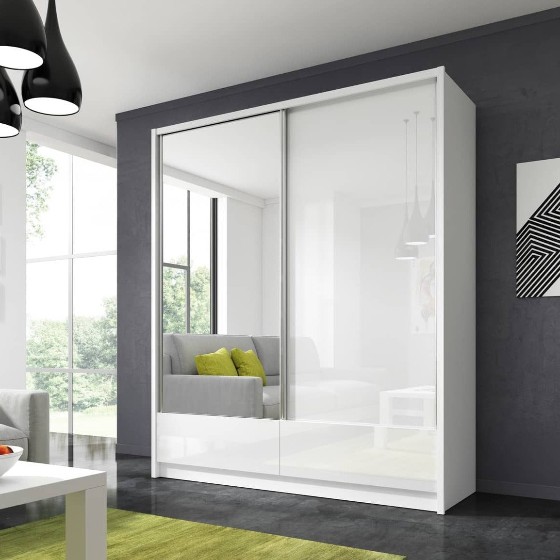 Aria I Sliding Door Wardrobe 184cm