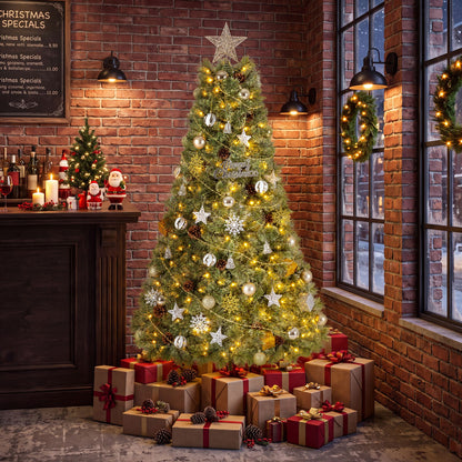 180CM Christmas Tree with Ornaments 360 Lush Branch Tips