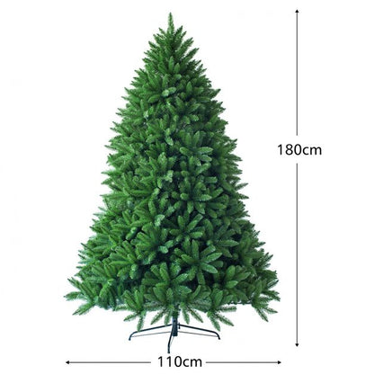 6 Feet Unlit Artificial Christmas Tree with 1250 Branch Tips