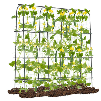180 x 180 cm U-Shaped Garden Arched Trellis for Climbing Plants