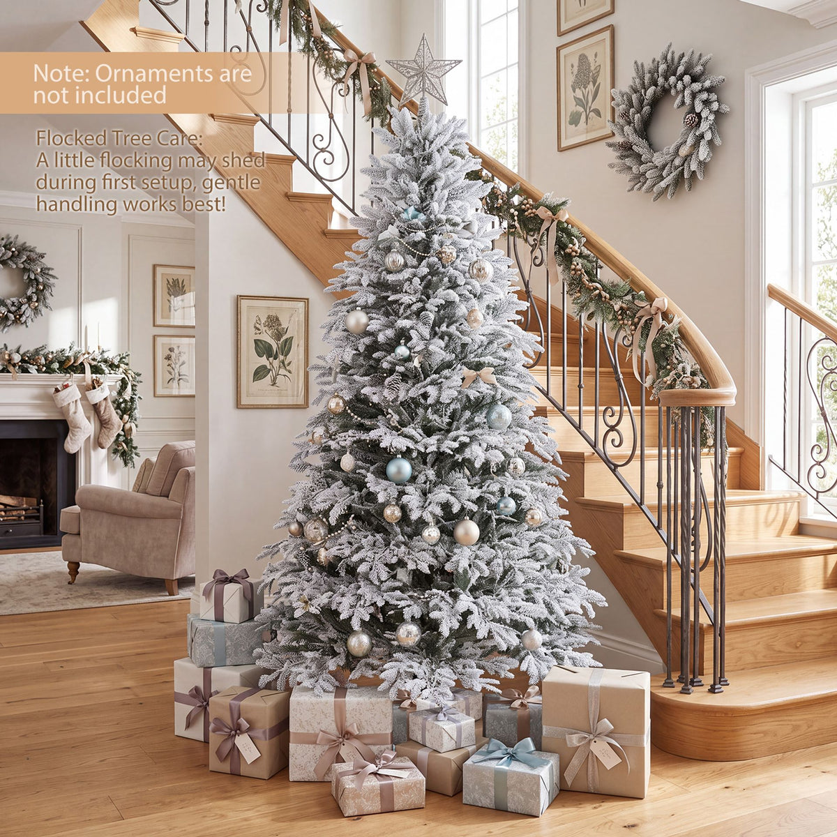 180cm Artificial Cypress Xmas Tree with Full Branch Tips LED Lights and 9 Lighting Modes