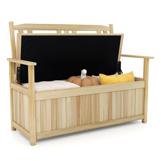 185L Patio Storage Bench in Natural