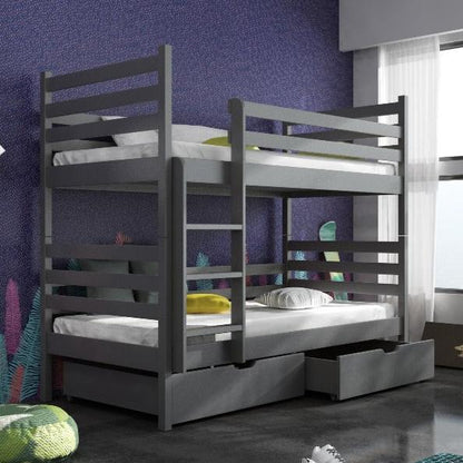 Wooden Bunk Bed Nemo with Storage