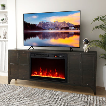 18” Electric Fireplace Insert 750W/1500W Fireplace Heater